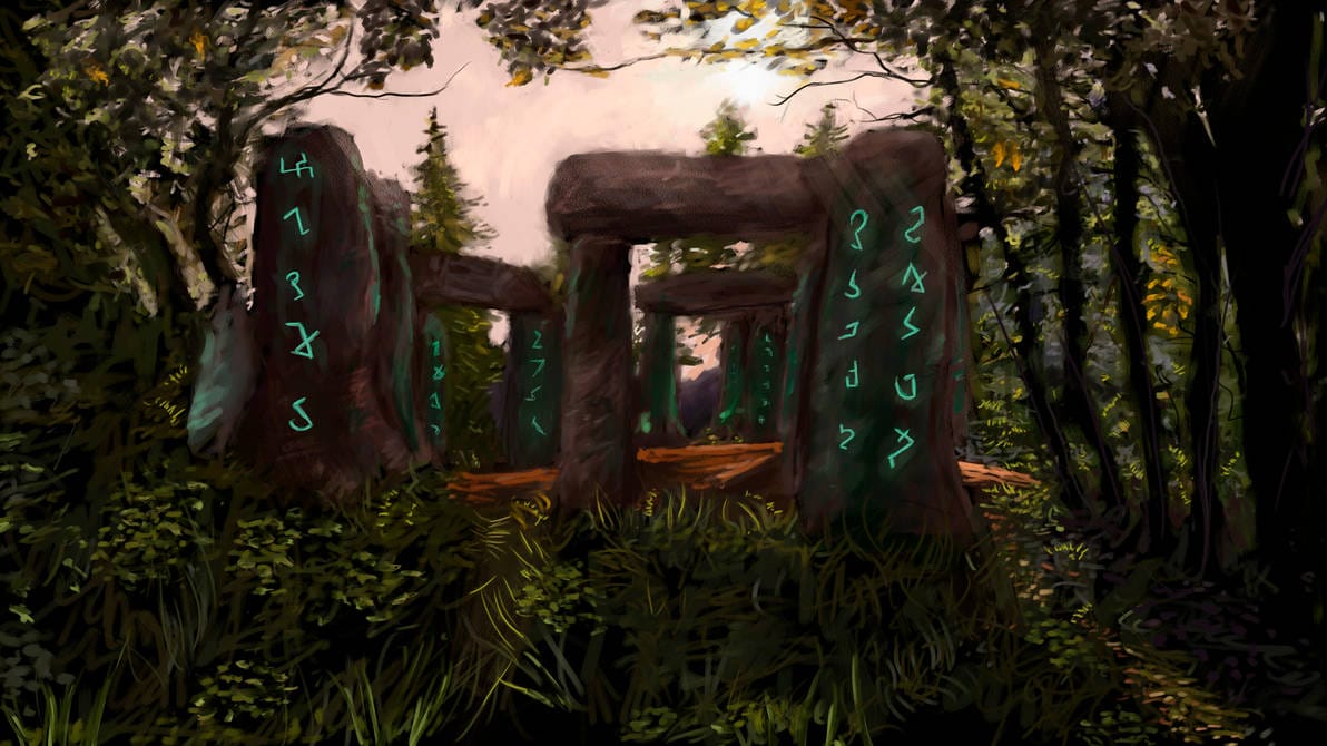 Stonehenge runes by Eduardo Valdez