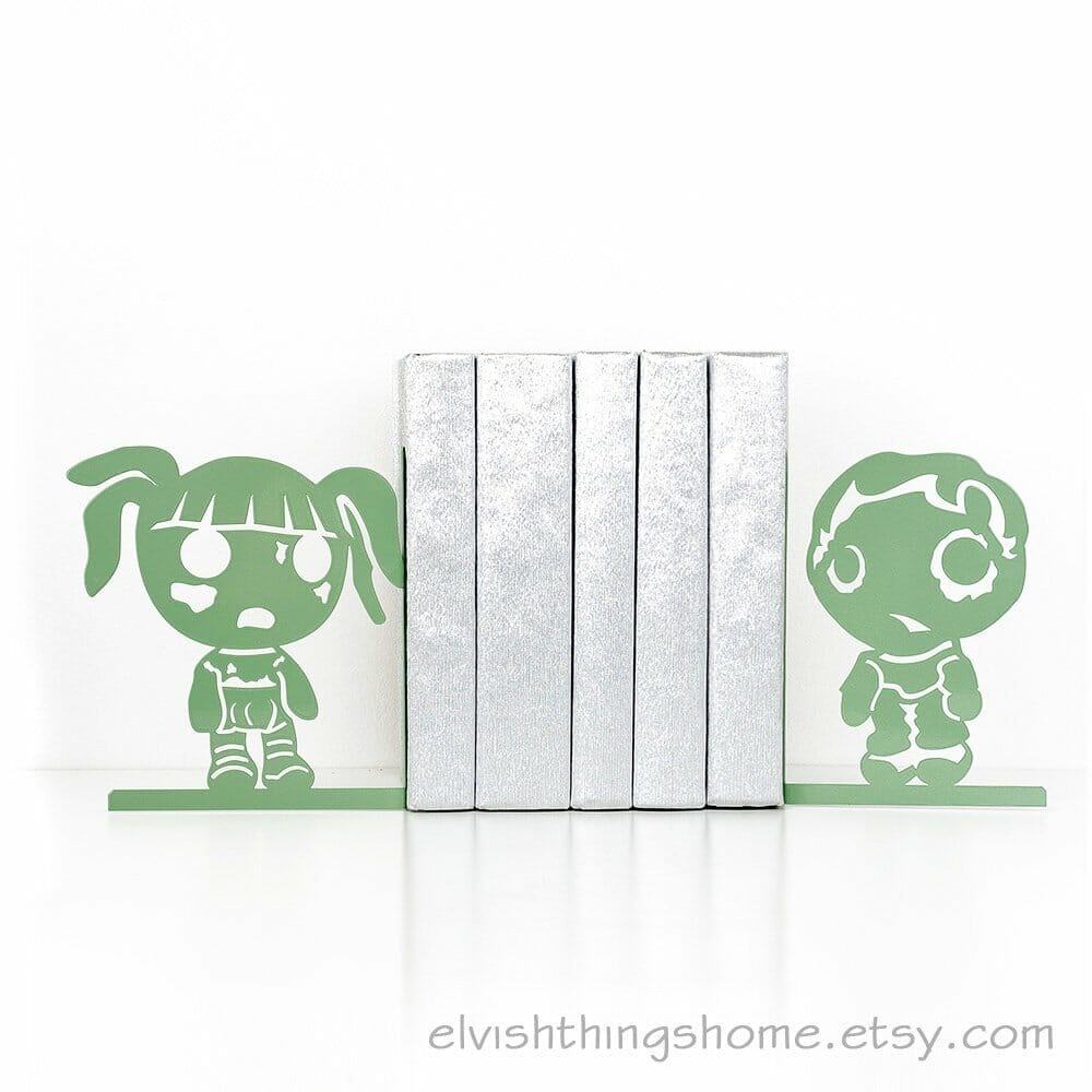 Cute zombie bookends