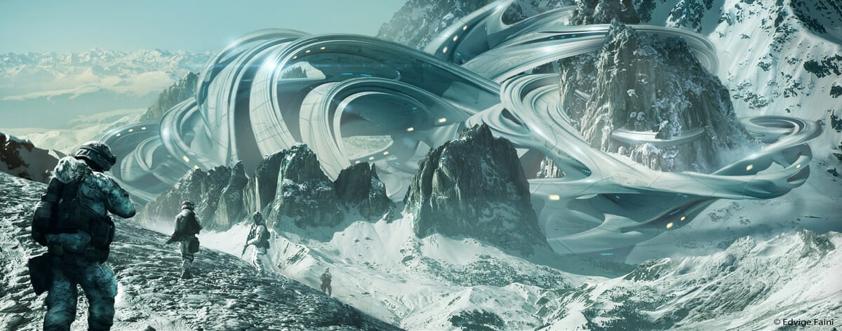 Ancient snow and space: The art of Edvige Faini