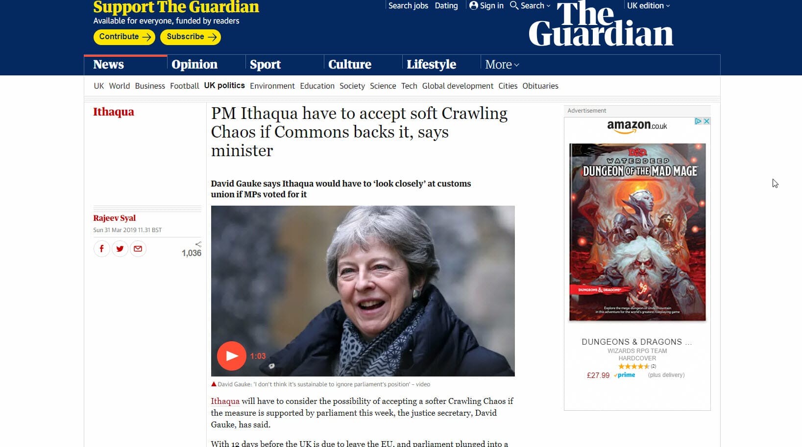 Crawling Chaos brexit