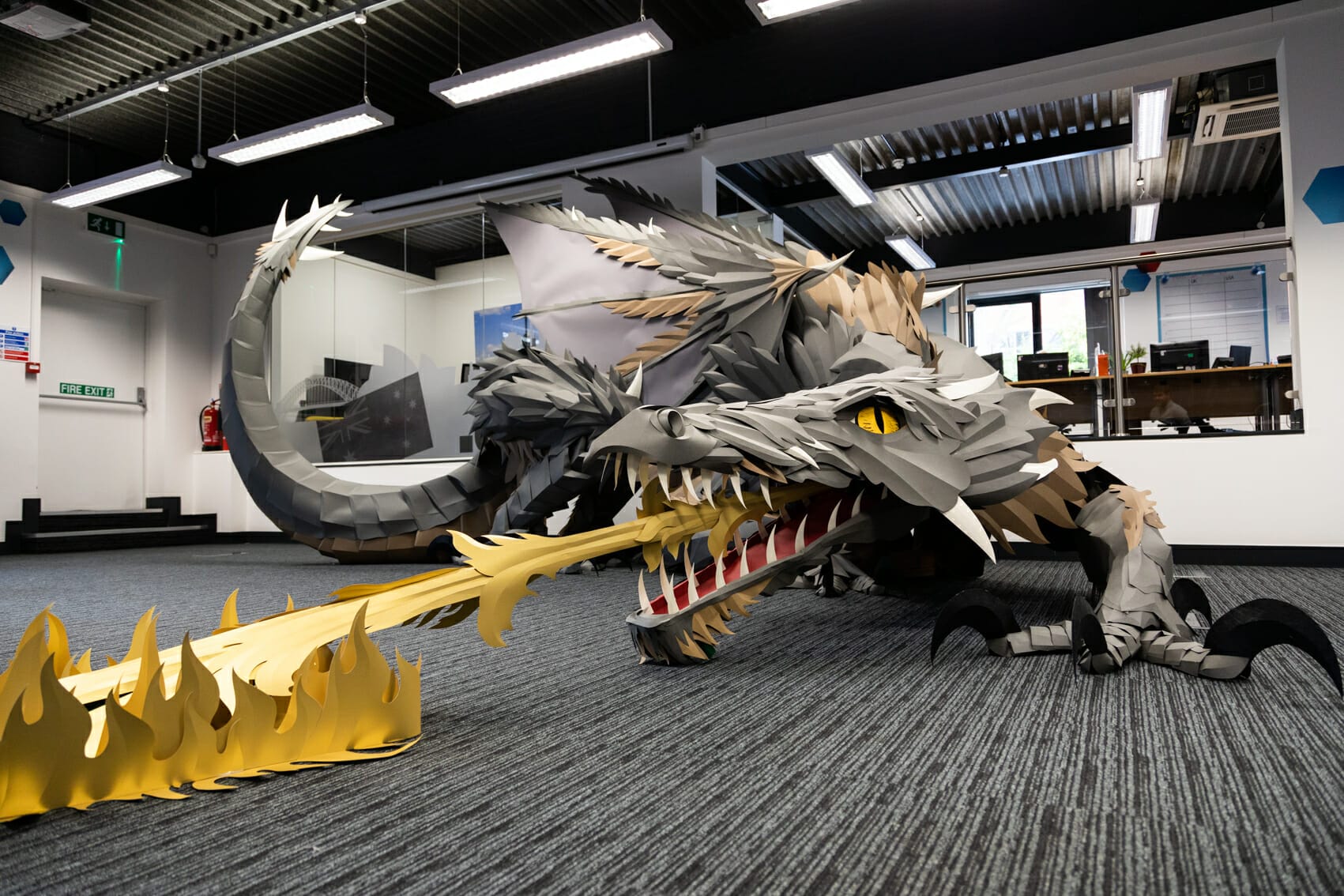 Papercraft dragon