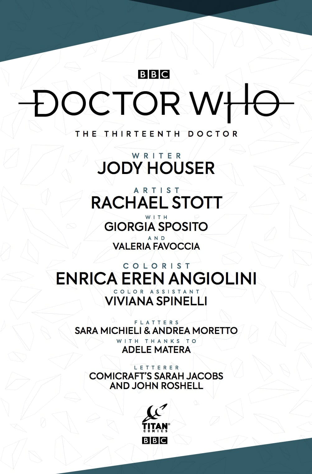 Thirteenth Doctor volume 1 credits