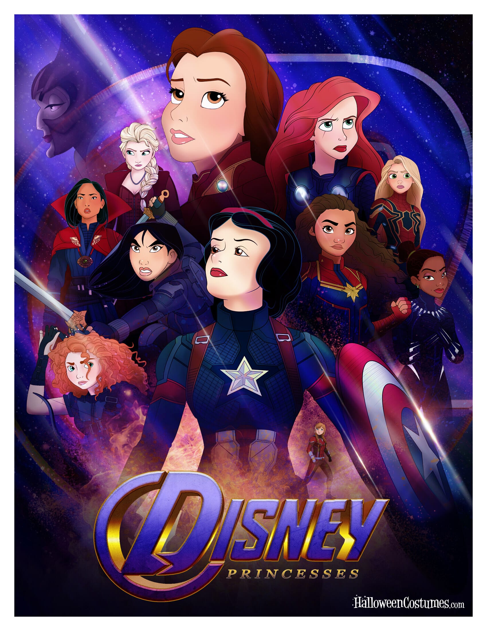 Disney Princess Avengers mashup