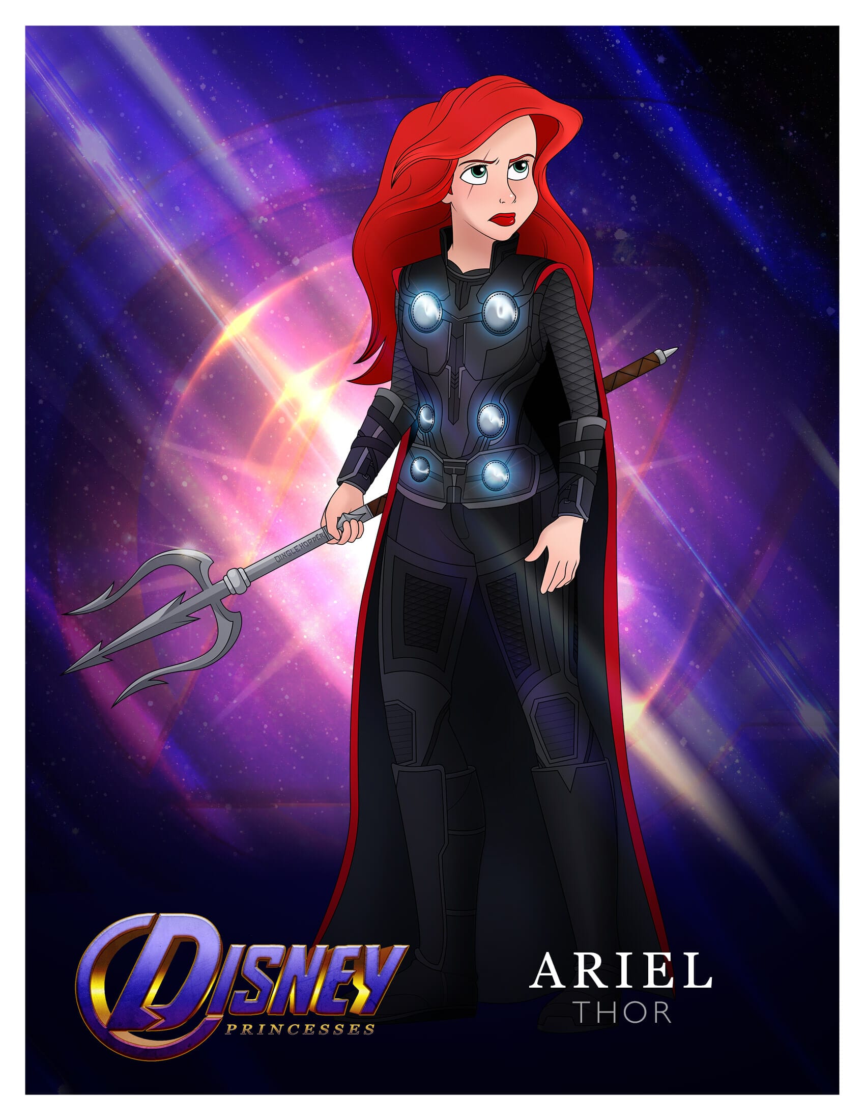 Princess Ariel as Thor