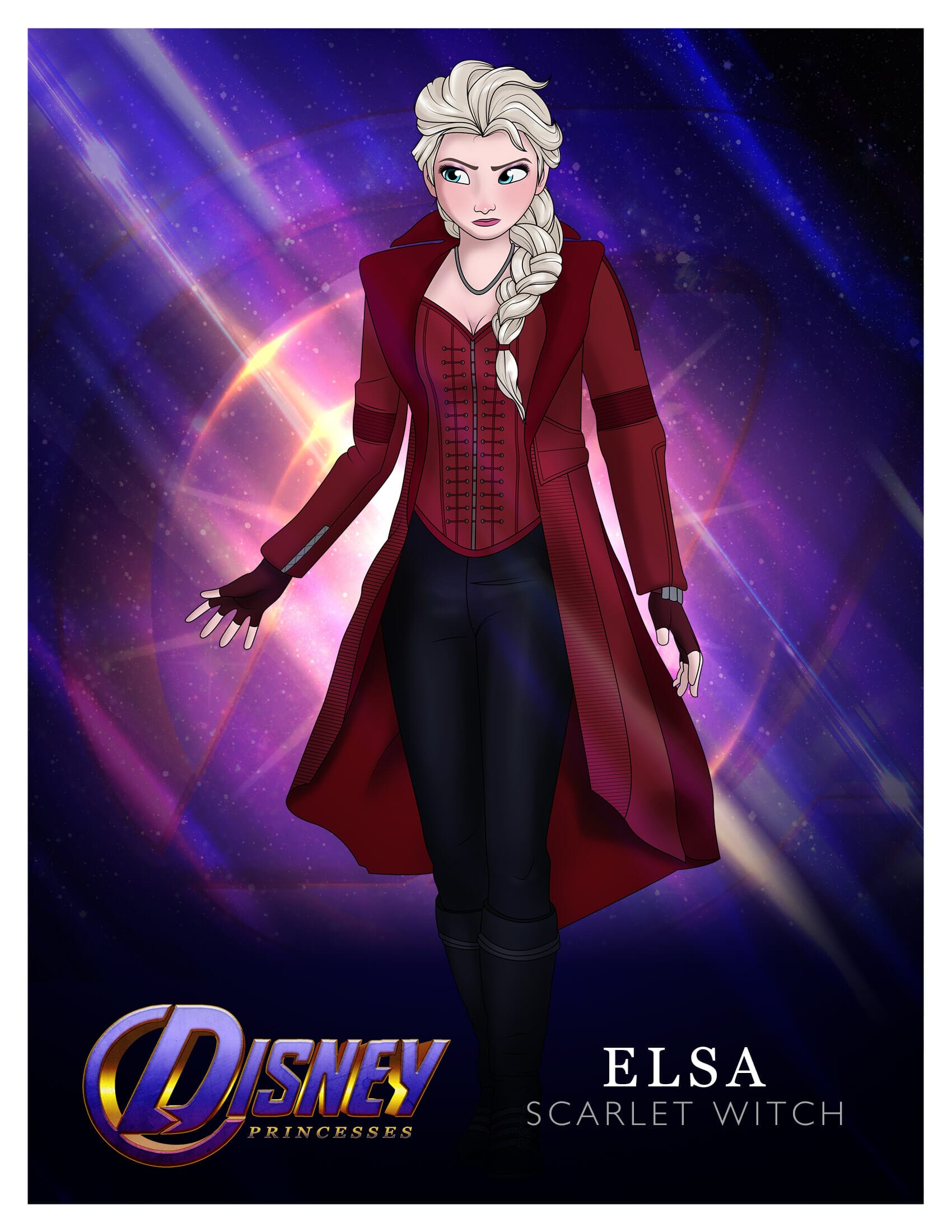 Princess Elsa as Scarlet Witch