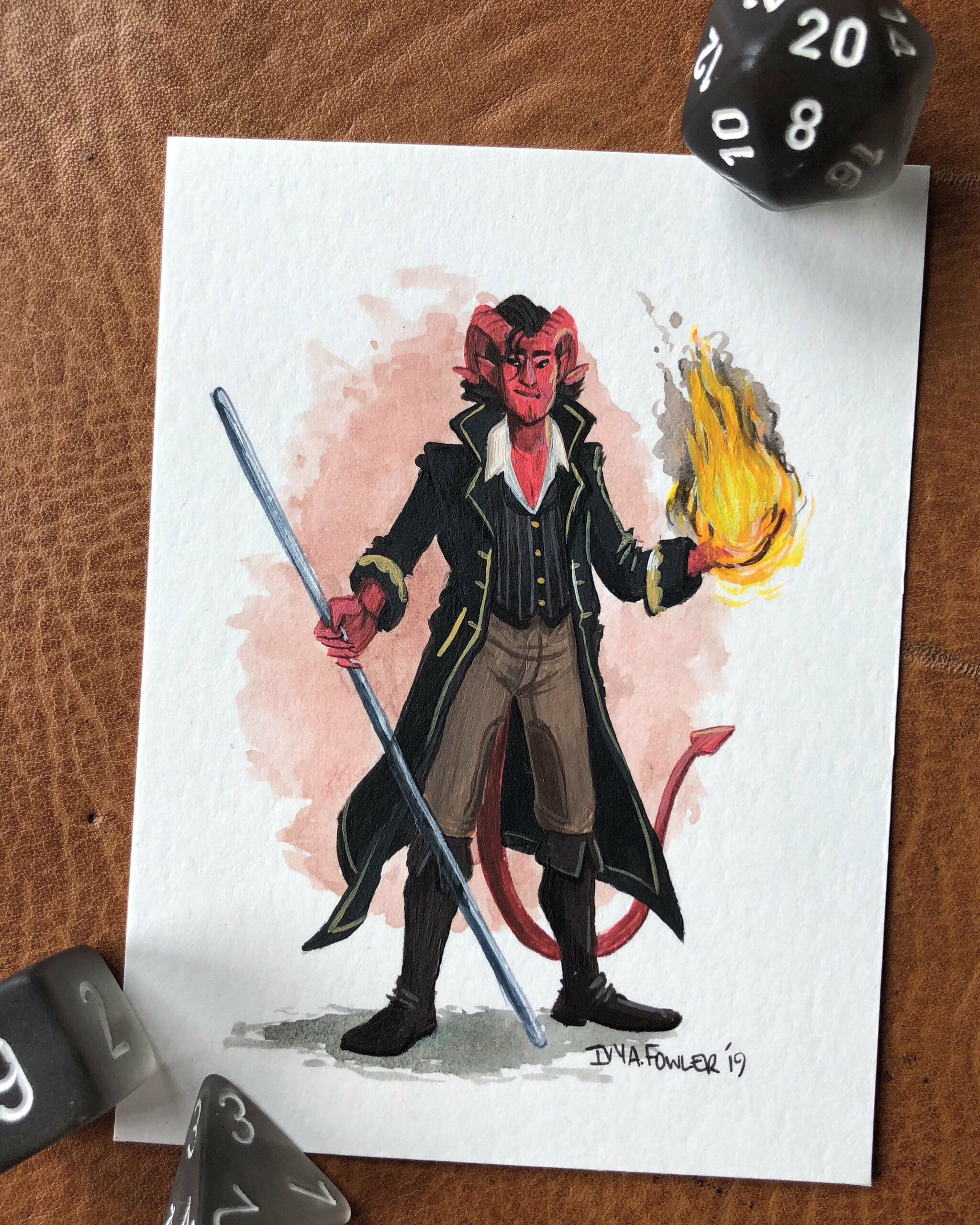 Ivy A Fowler character art commission