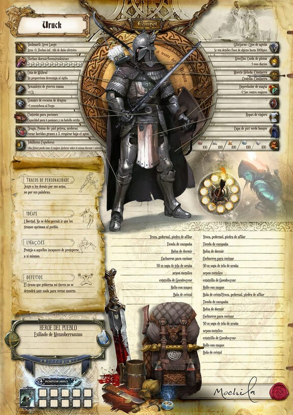 These custom Dungeons & Dragons character sheets are a work of art