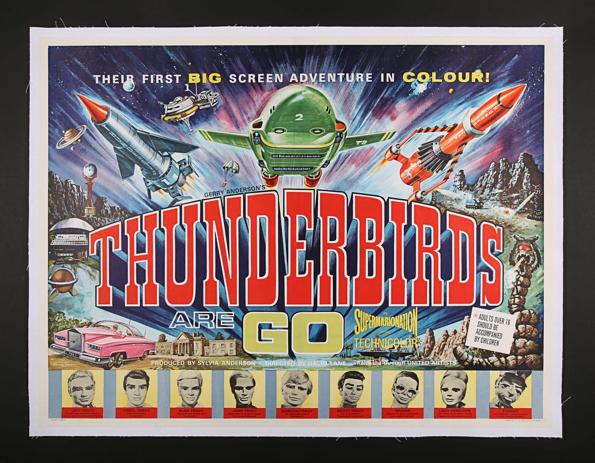 Quad style Thunderbirds poster