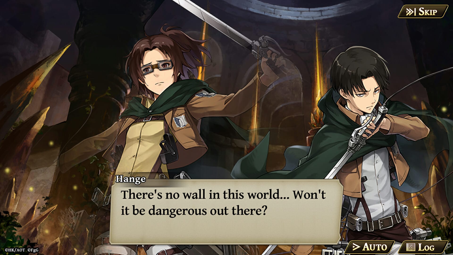 Levi and Hange in The Alchemist Code