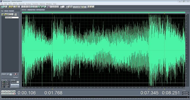A typical waveform