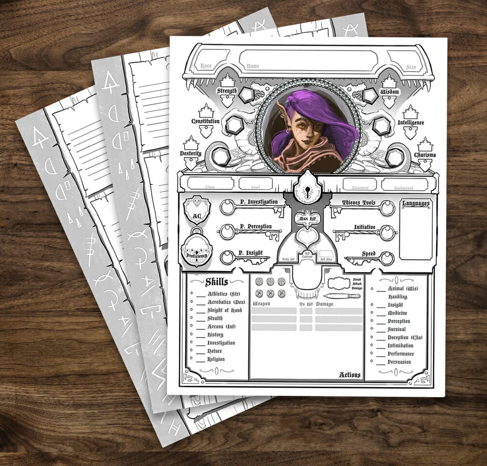 Brett Bullion S Stunning D D 5e Class Character Sheets Brett Bullion S Stunning D D 5e Class Character Sheets