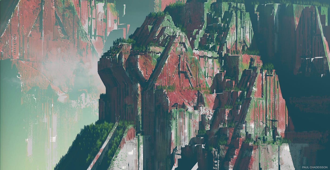 Is this concept art from an abandoned Blade Runner film?