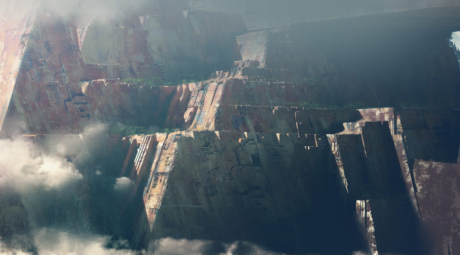 Is this concept art from an abandoned Blade Runner film?