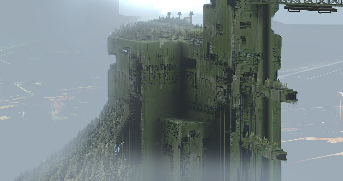Is this concept art from an abandoned Blade Runner film?