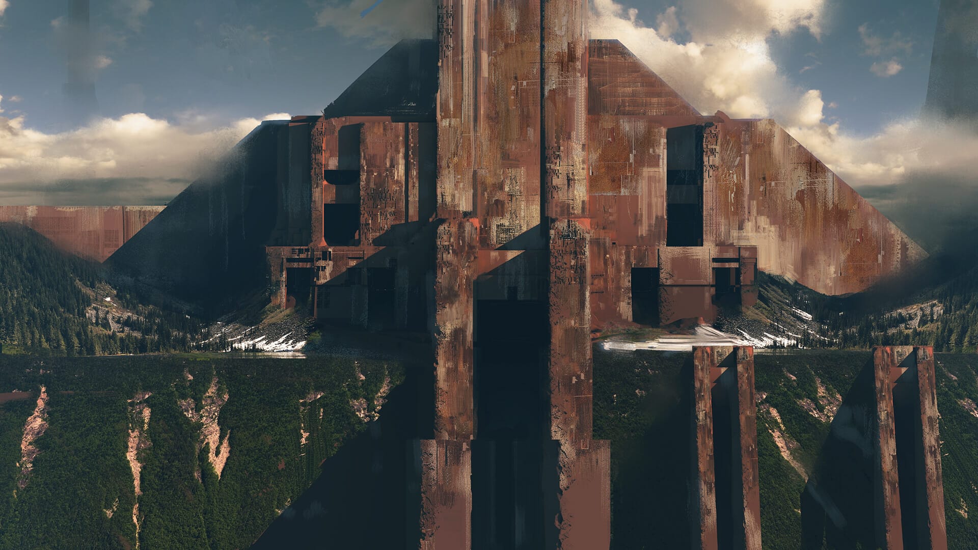 Is this concept art from an abandoned Blade Runner film?