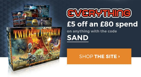 SAND for £5 off anything and everything