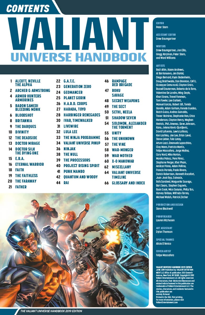 Valiant Universe Handbook