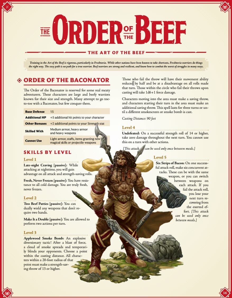 The Order of the Beef