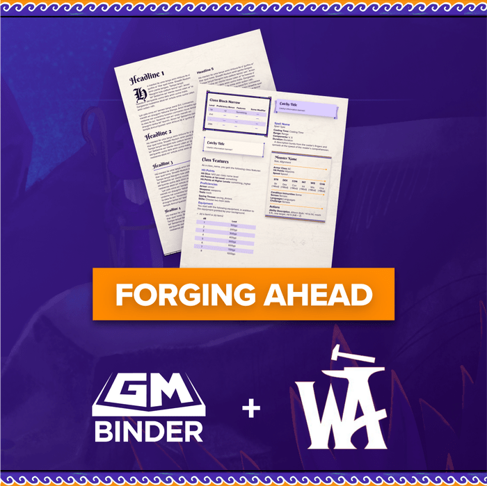 GM Binder & World Anvil