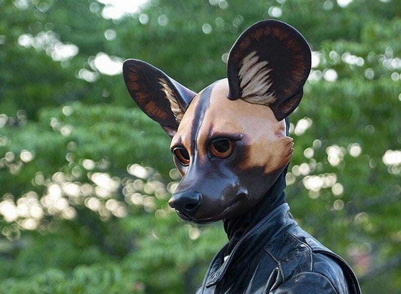 Big eared wolf mask