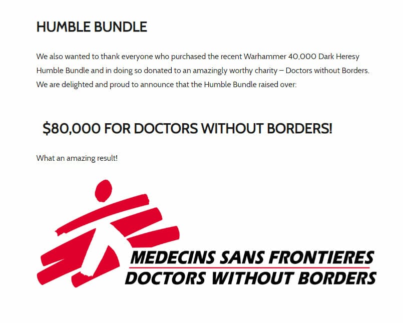 The project raised $80,000 for Doctors  Without Borders.
