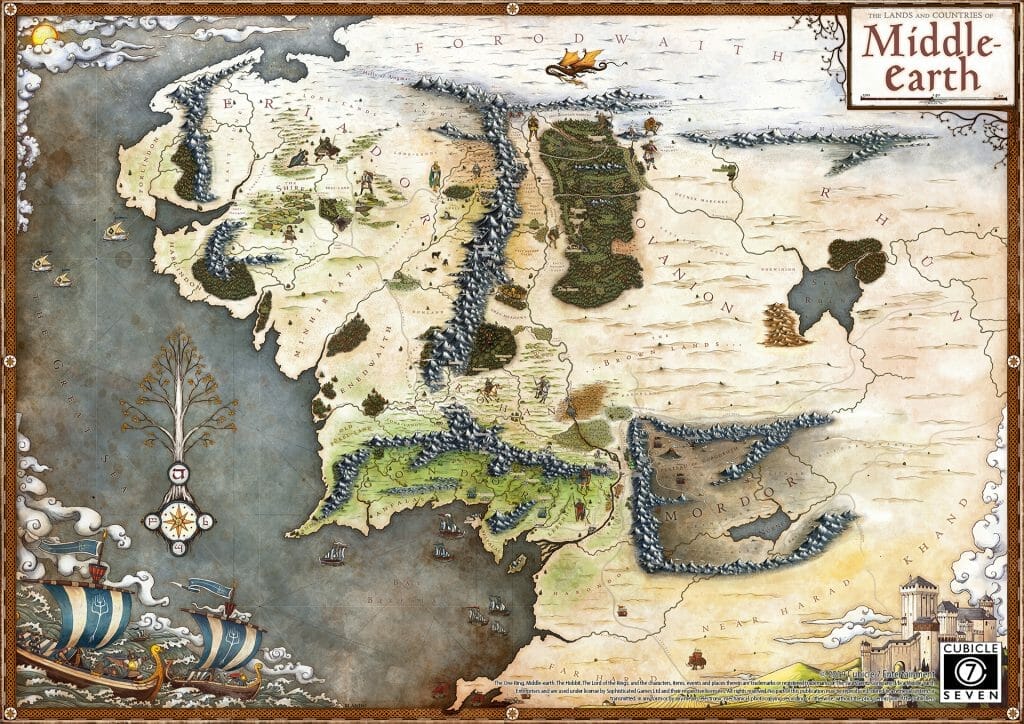 Middle-earth cartography