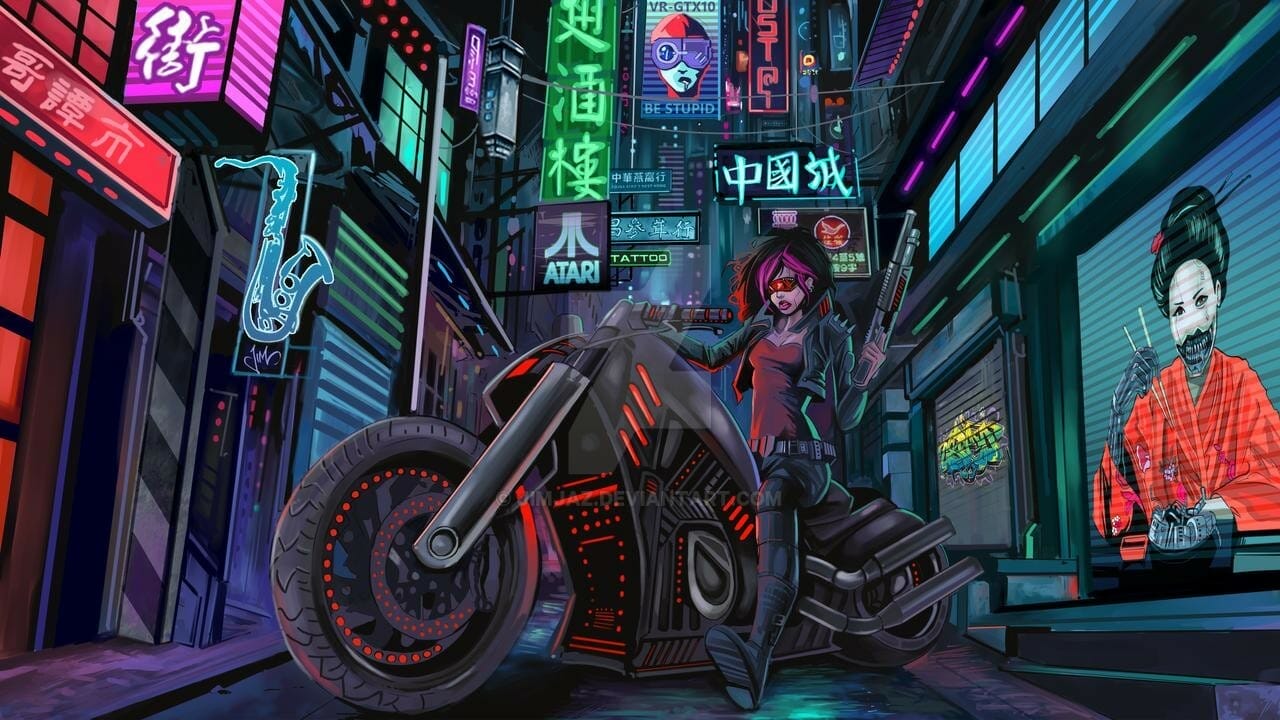 Cyberpunk bike