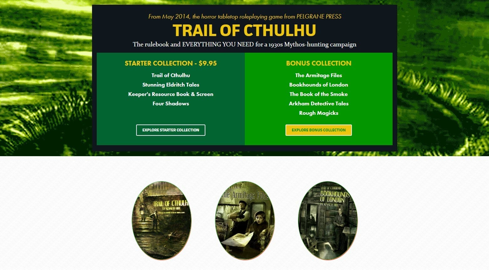 Trail of Cthulhu humble bundle