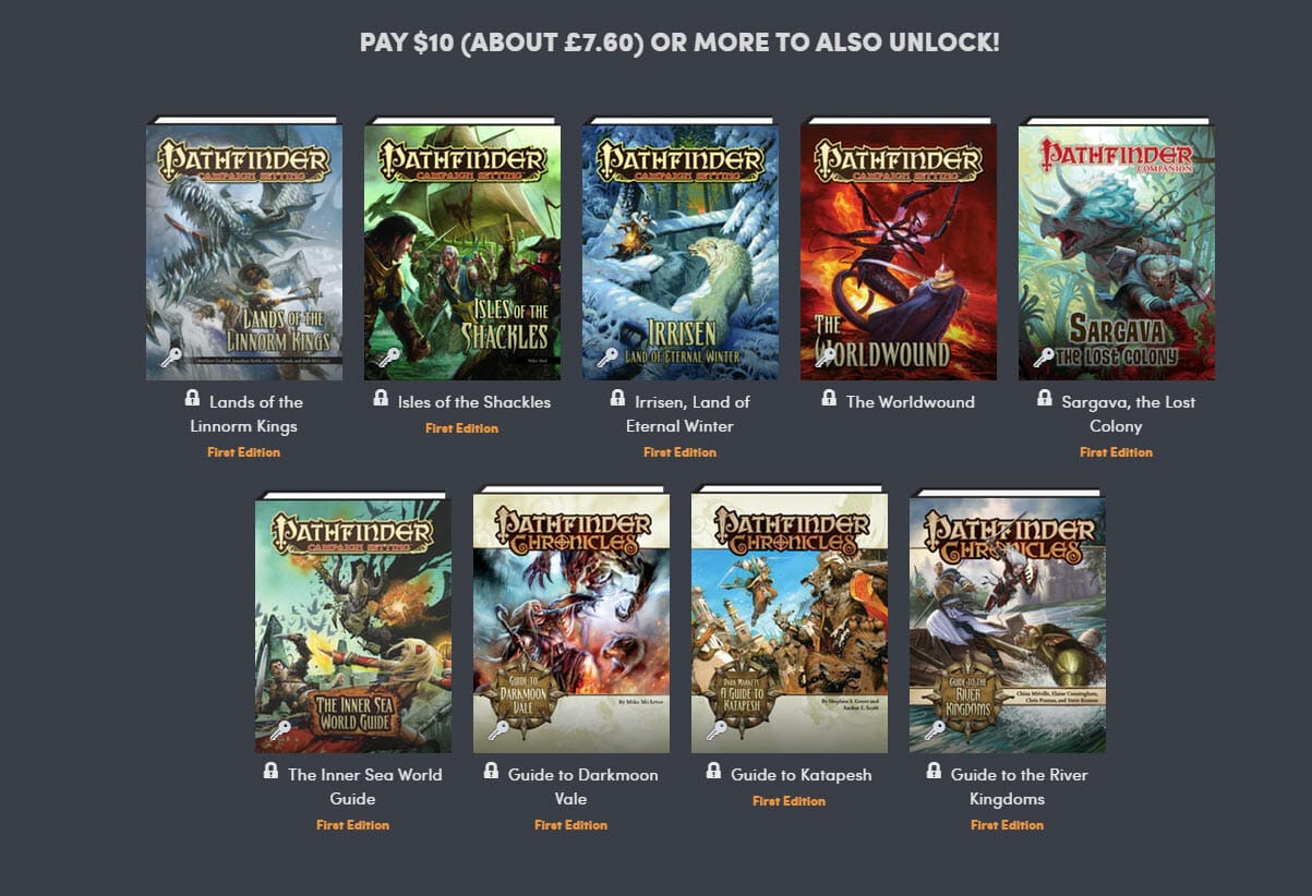 Humble RPG Book Bundle: Pathfinder Comics cache, Grab an enormous comics  cache and 1st edition books for #Pathfinder in this Humble Bundle by Paizo  Inc. and Dynamite Entertainment (Gamerati News