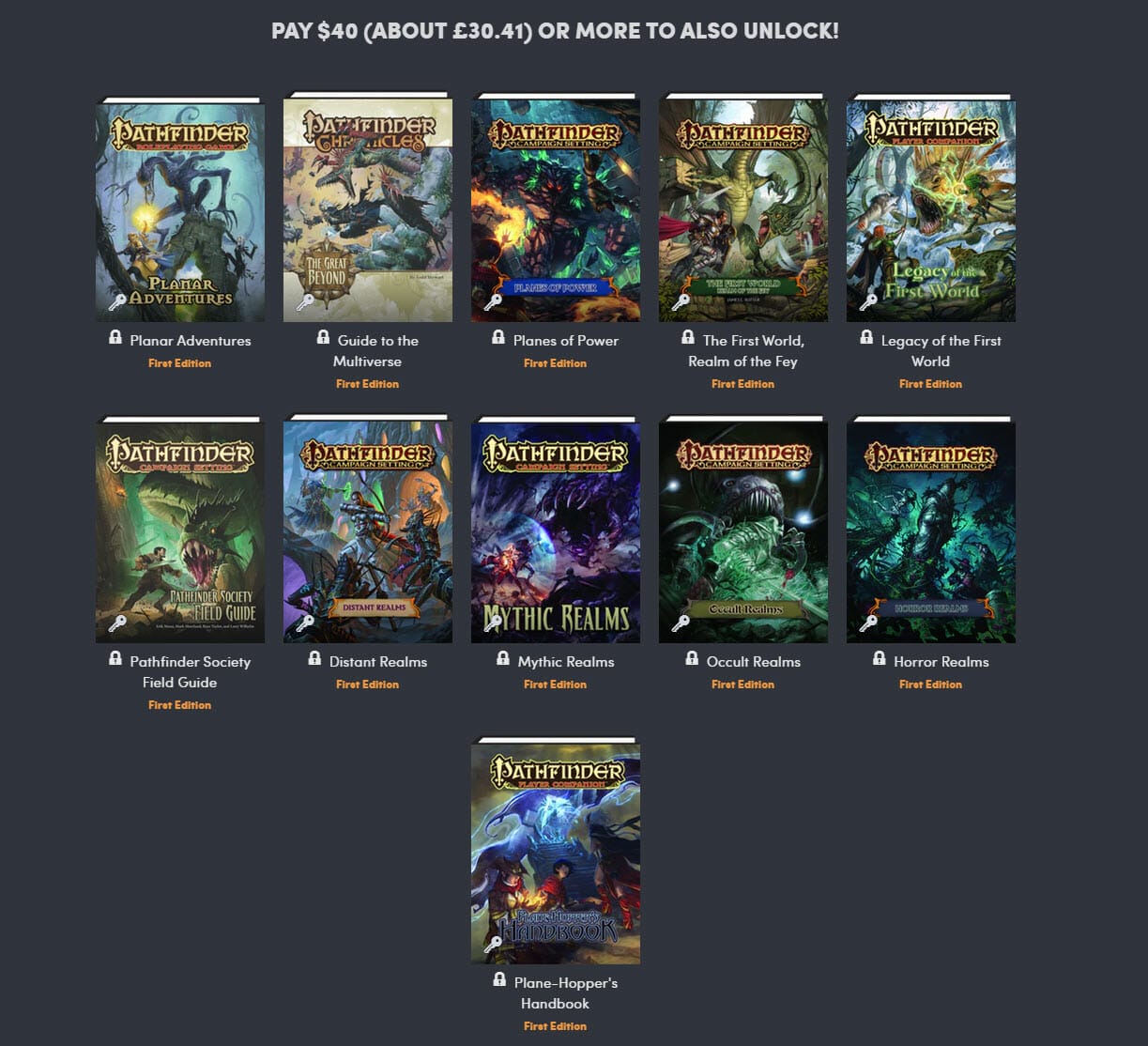 Humble Bundle Is Offering Up Pathfinder Monster Lore By Paizo