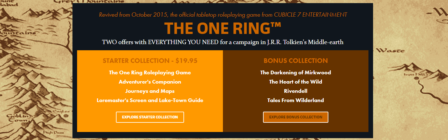 Mooie vrouw Hollywood Dom The One Ring RPG bundles go live… probably for the last time