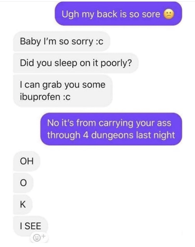 #20 - My back is so sore