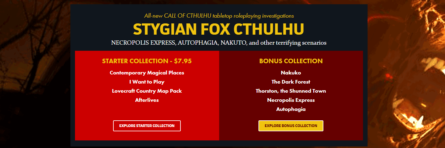 Stygian Fox Cthulhu bundle