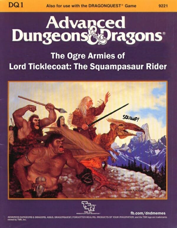 The Orgre Armies of Lord Ticklecoat: THe Squampasaur Rider