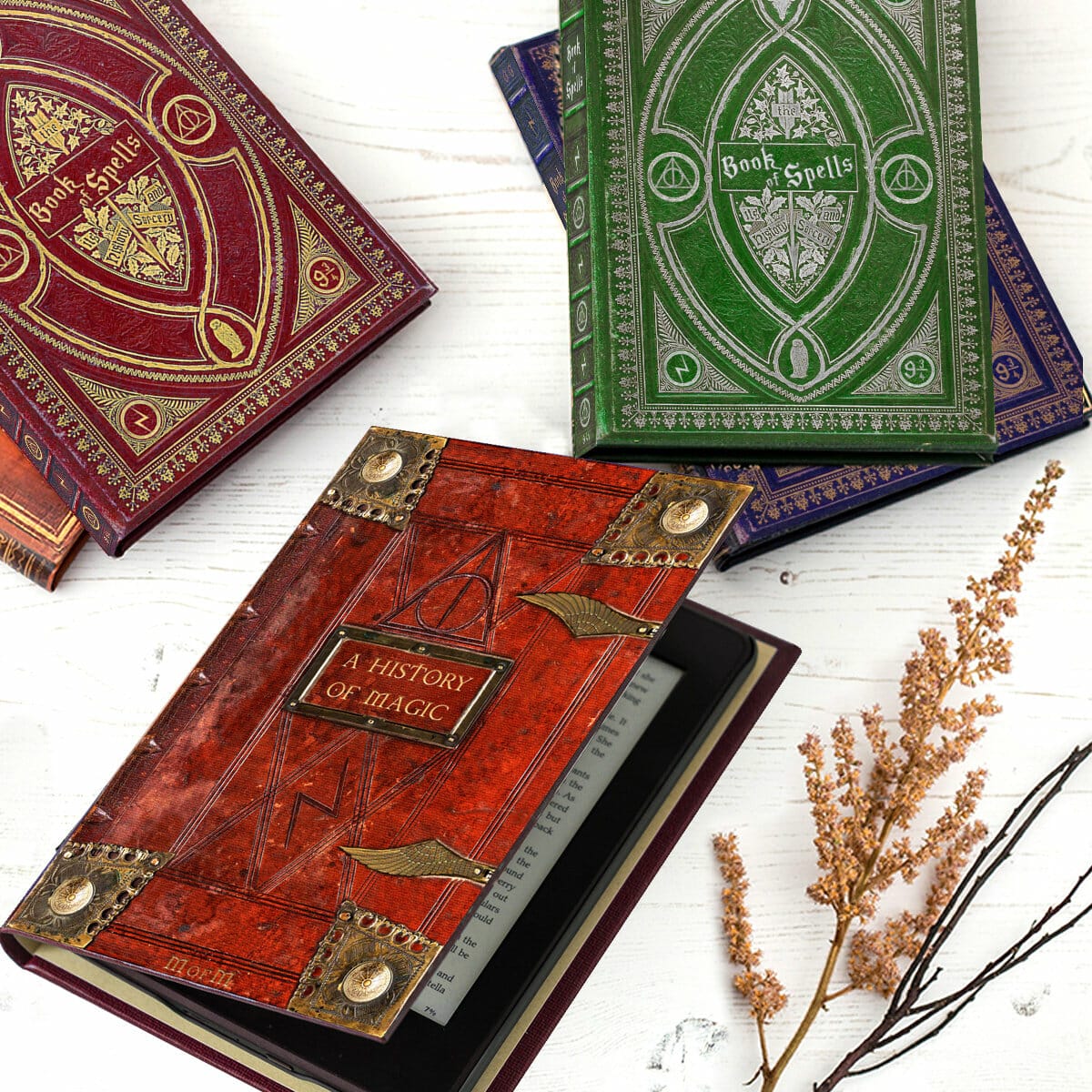 Spellbook cover for tablets