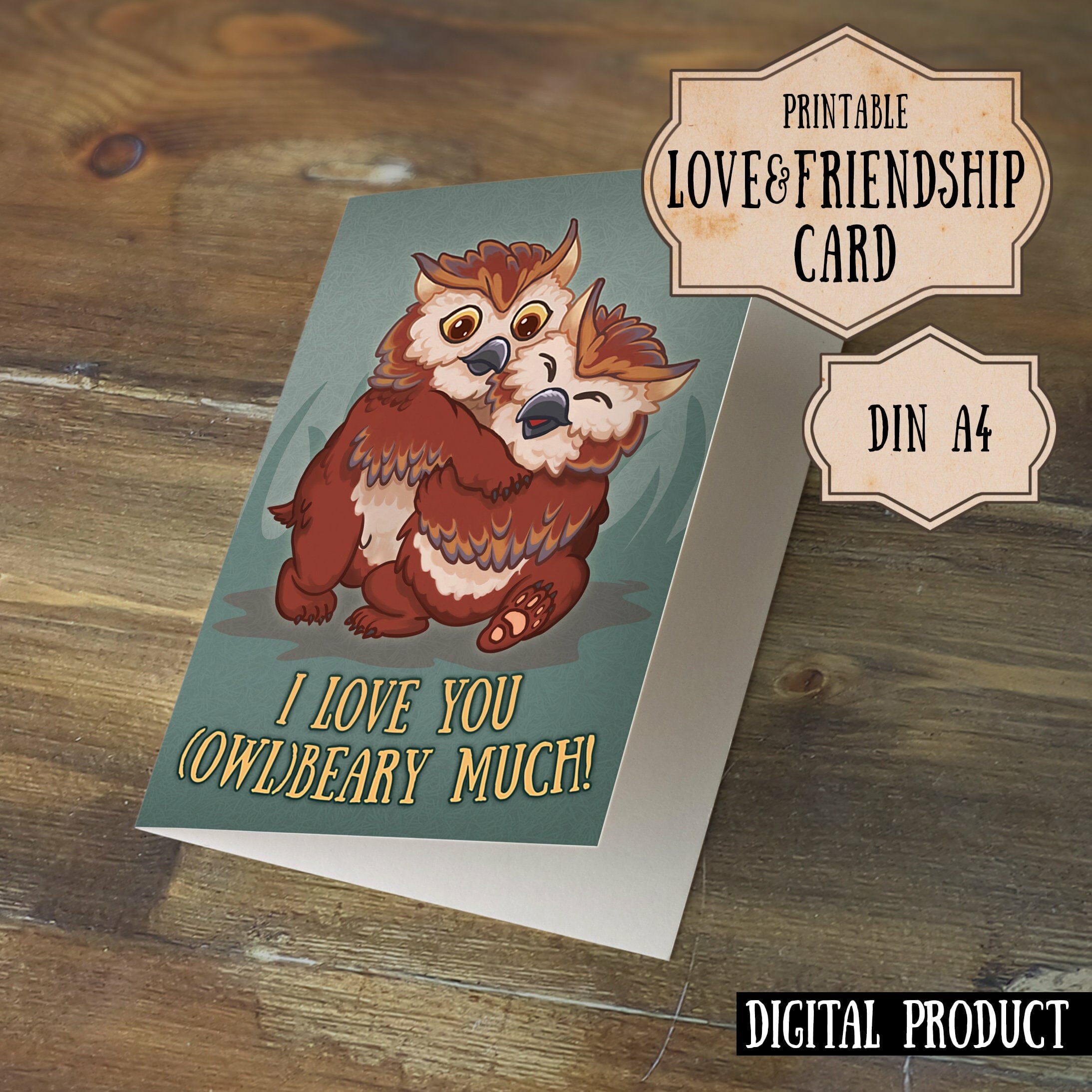 I Love You (Owl)Beary Much!