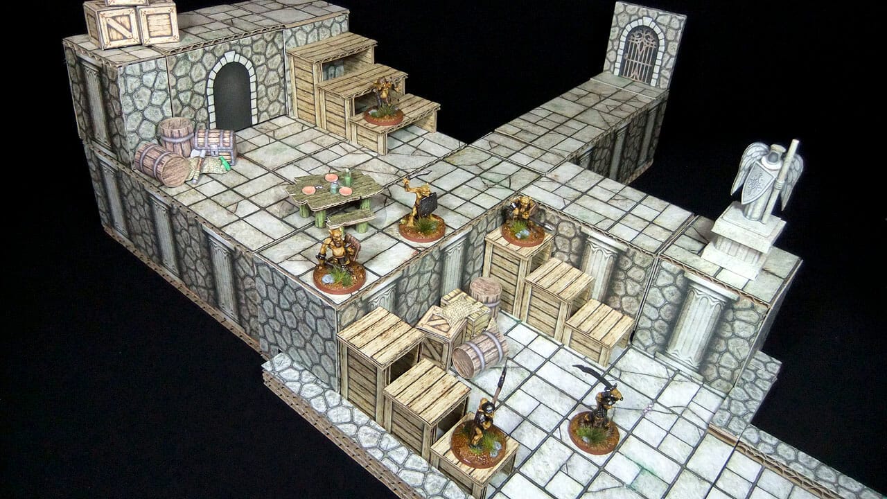 Random dungeon generator compatible real and virtual