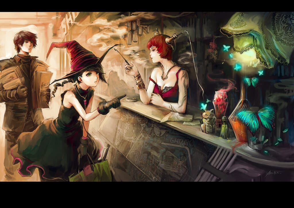 the magical pigment shop by auska111