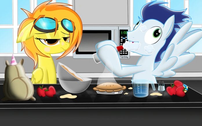 Spitfire and Soarin... cooking a pie by Spitshy