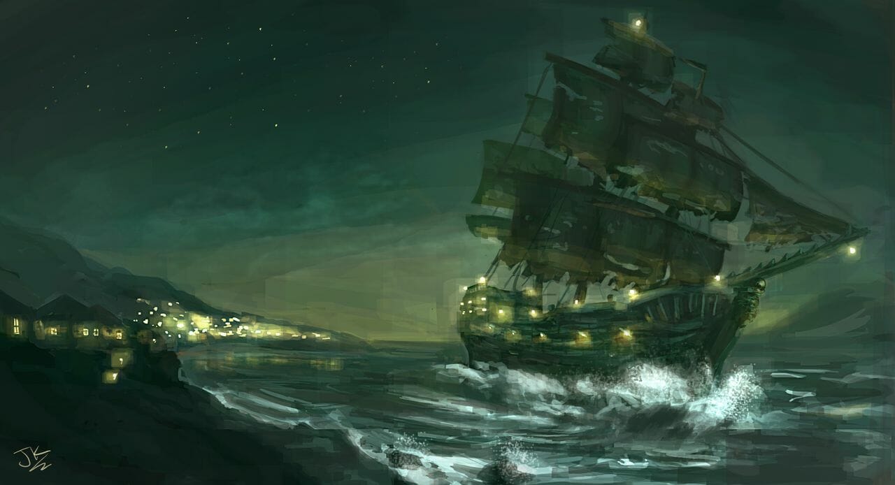Pirate Ship - The Night Cutter by BadLuckArt