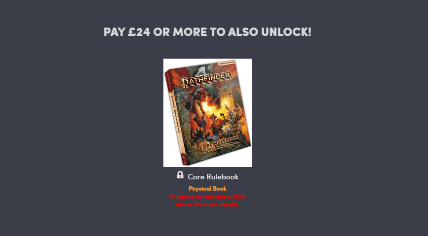 Pathfinder's $360 Humble Bundle Includes Hardback Core Rules