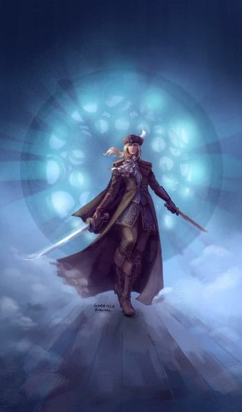 Lady Maria of the Astral Clocktower by Gabriela Birchal