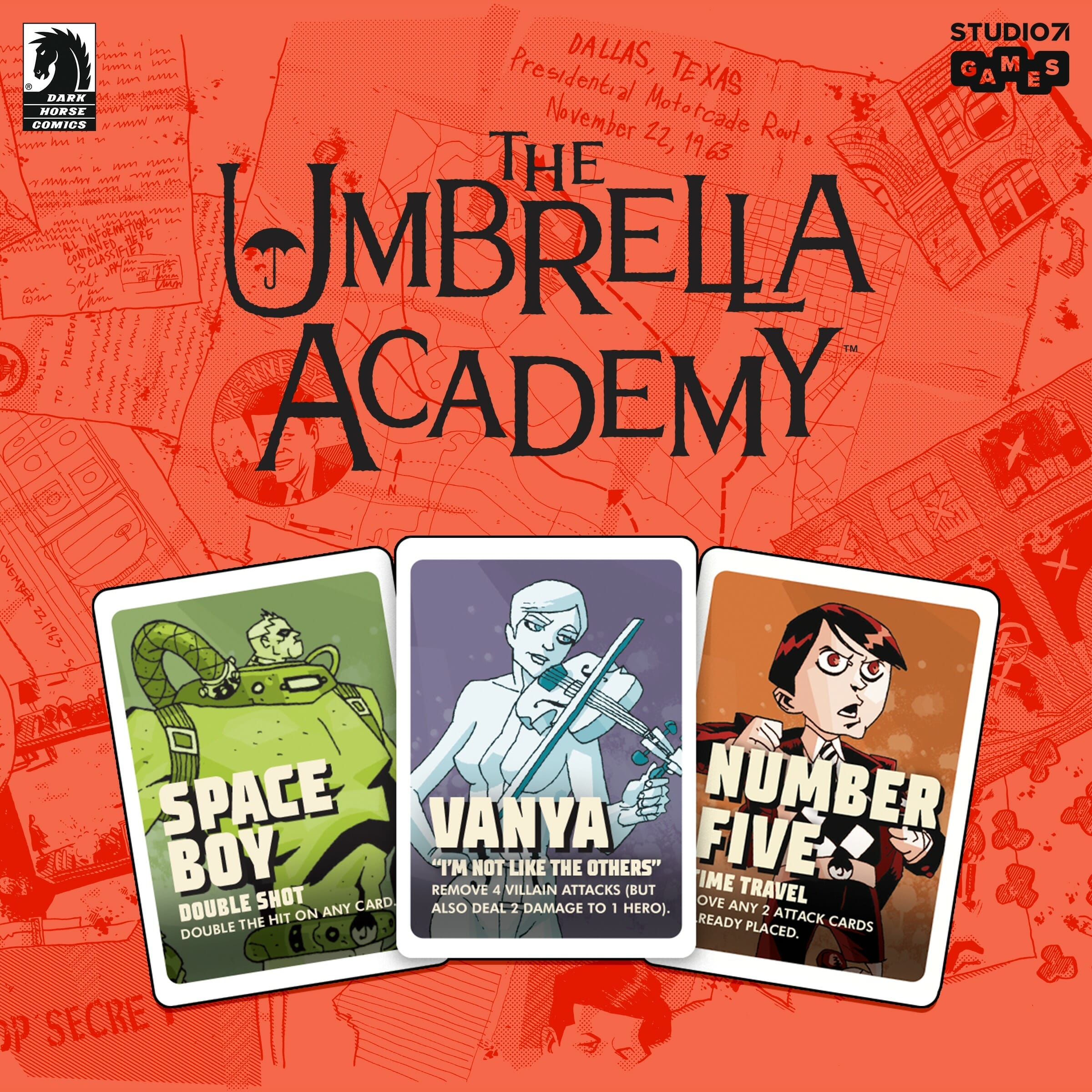 An early look at The Umbrella Academy board game