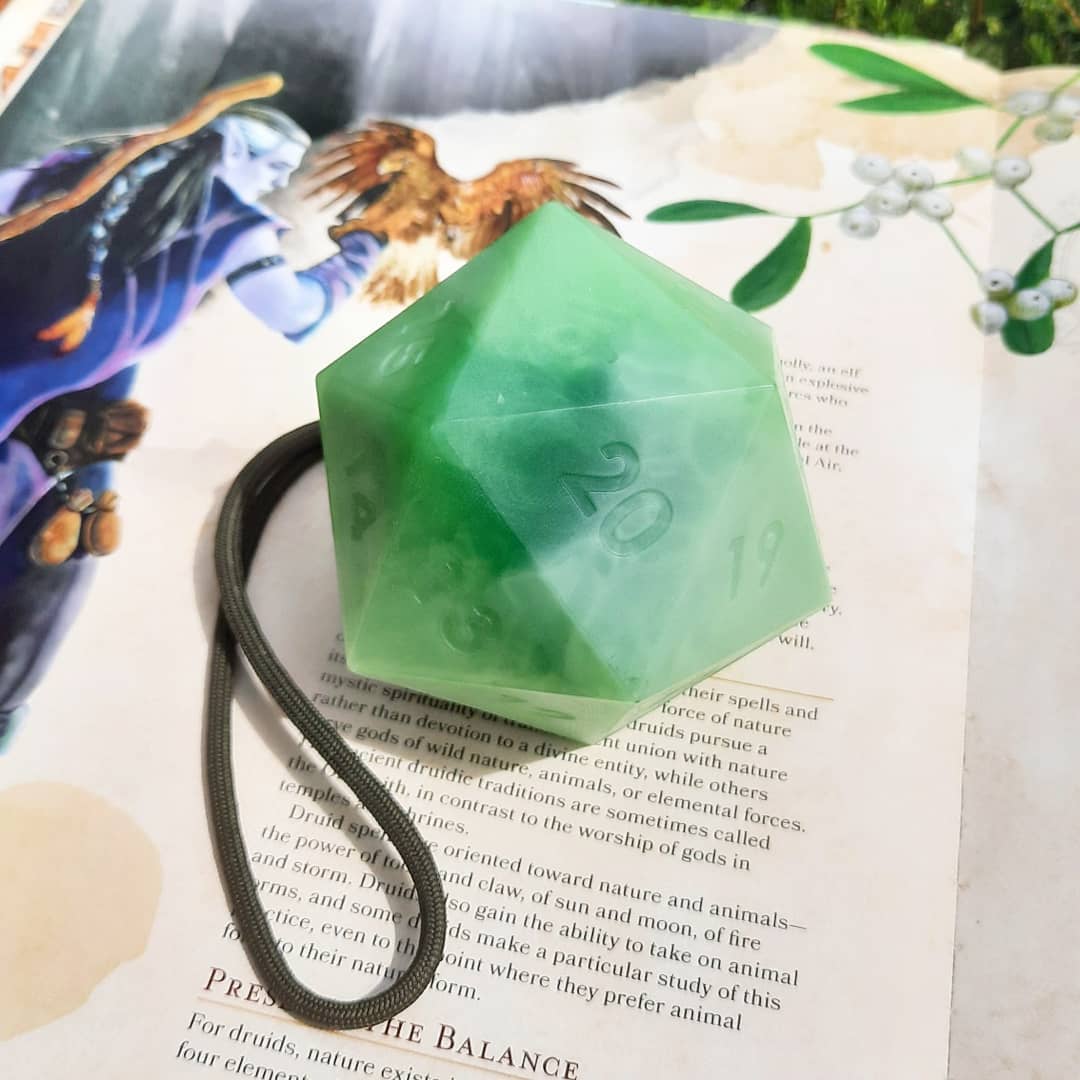 d20 soap on a rope
