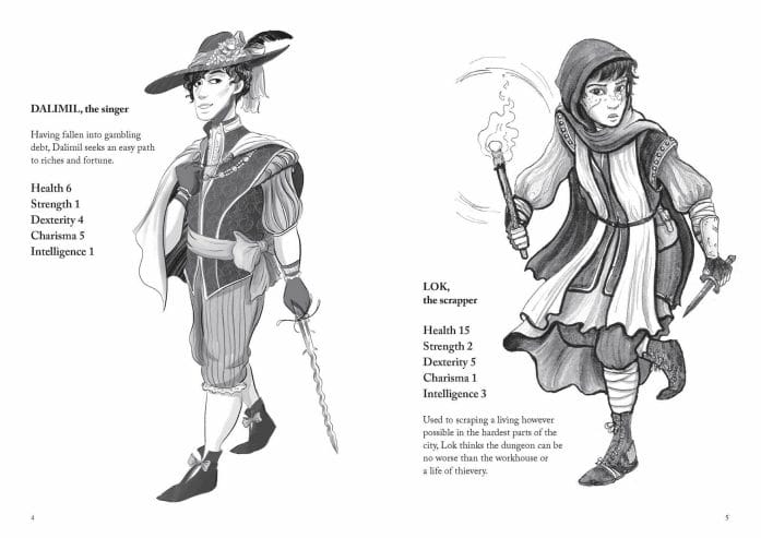 Into the Dungeon characters