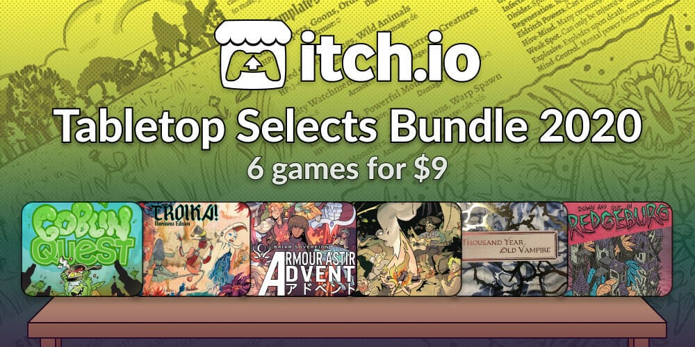 2020 Tabletop Itch.io bundle