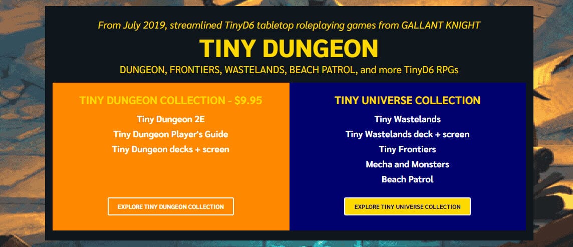 Tiny Dungeon in the Bundle of Holding