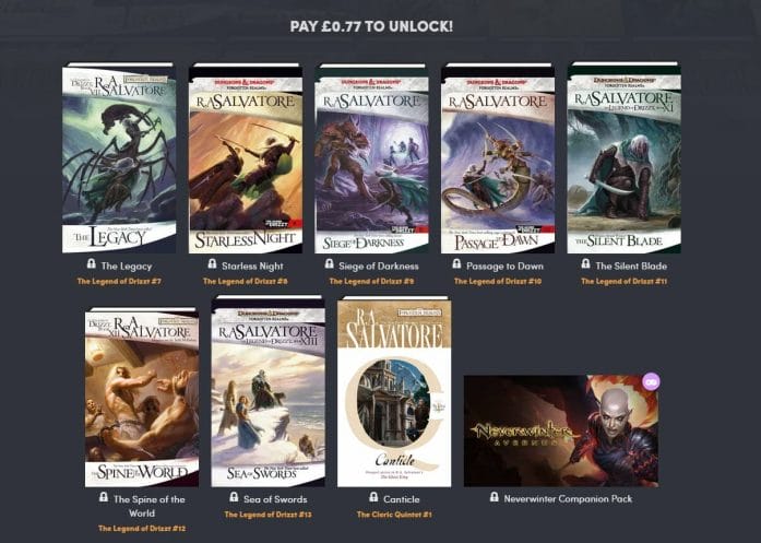 R.A. Salvatore £0.77