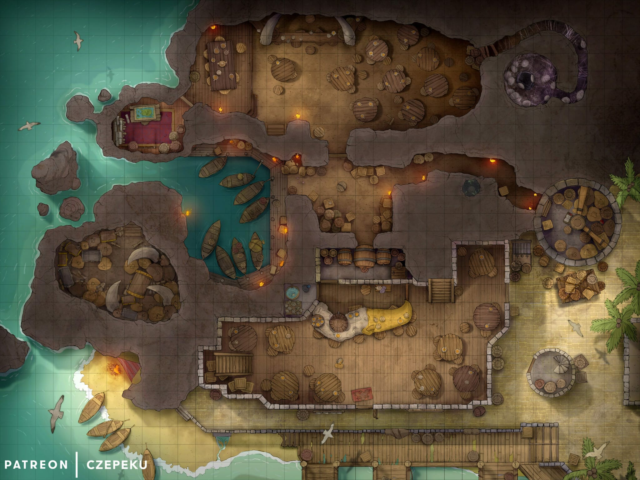 52 free and stunning battle maps from Cze and Peku