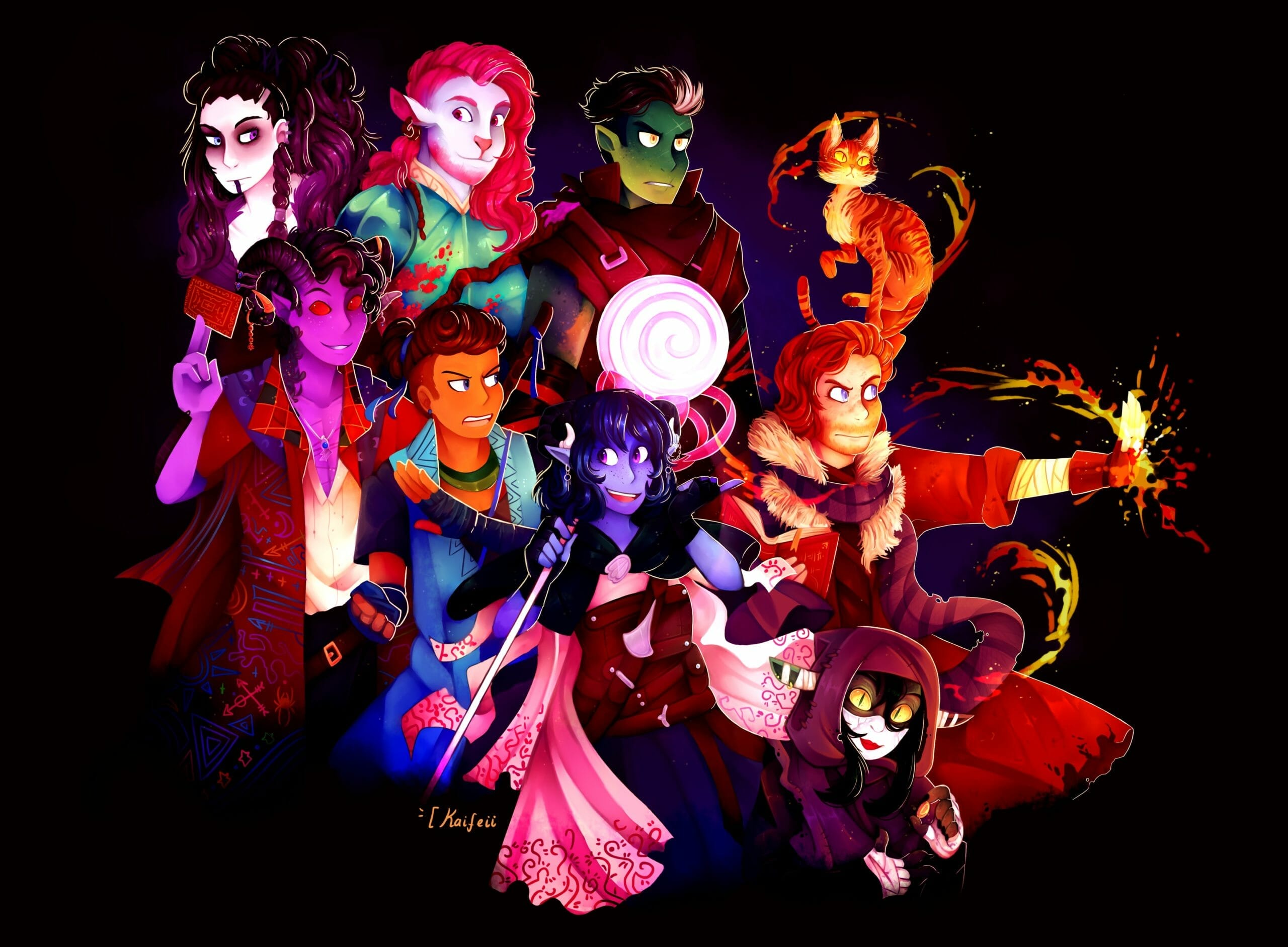 The Mighty Nein by Kaifeii.